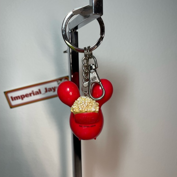 Disney Parks Mickey and Minnie Balloon Popcorn Bucket Keychain Bundle - Picture 6 of 7